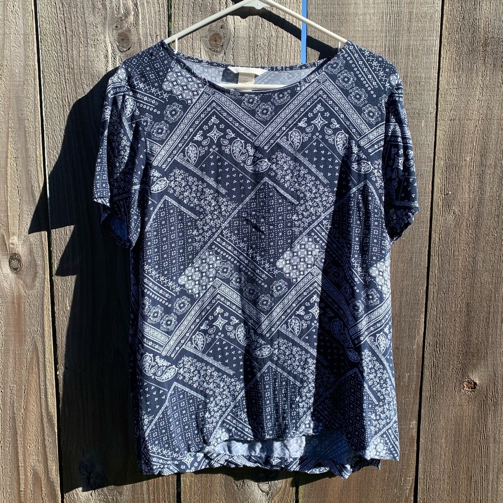 H&M Bandana Print Top